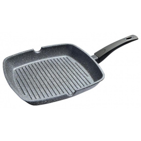 Сковородка-гриль Fissman Grey Stone 24х24см с антипригарным покрытием Platinum DP36318
