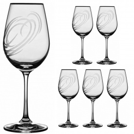 Набор бокалов для вина Lora Бесцветный H80-045 350ml