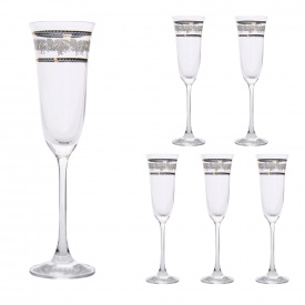 Набор бокалов для шампанского Lora Бесцветный H50-021-6 170ml