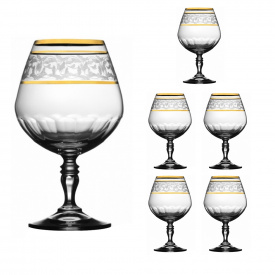 Набор бокалов для бренди коньяка Lora Бесцветный H80-058 380ml