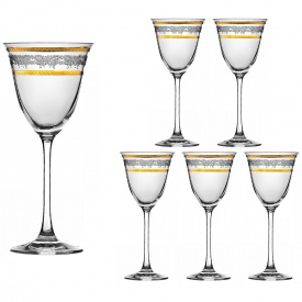 Набор бокалов для вина Lora Бесцветный H50-020-6 200ml