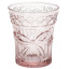 Набор 6 стаканов Бант 260мл, розовое стекло Bona DP38932 Івано-Франківськ