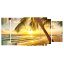 Настінний годинник Декор Карпати s447T Захід сонця на пляжі (YfQn27544) Ужгород