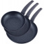 Набор Kamille сковород Gregers Black диаметр 20см диаметр 24см диаметр 28см с антипригарным покрытием ILAG DP36417 Дніпро