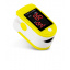 Пульсоксиметр на палец JZK-301 для изменения пульса и сатурации крови Pulse Oximeter Yellow + чехол (MAS40450) Ровно