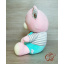 Плед - мягкая игрушка 3 в 1 (Мишка в тельняшке розовый) Полтава