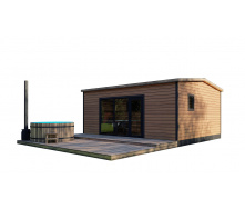 Мобільний гостьовий будинок-лазня 6,0х5,0 Sauna House 3 від Thermowood Production