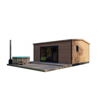 Мобільний гостьовий будинок-лазня 6,0х5,0 Sauna House 3 від Thermowood Production