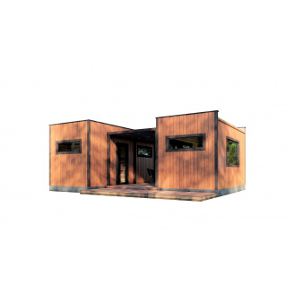 Модульний гостьовий будинок-лазня 7,2х5,6м Sauna House 11 під ключ від Thermowood Production