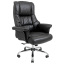 Директорское кресло Richman Конгрес хром кожанное черное для руководителя в офис Новая Каховка