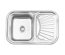 Кухонна мийка Lidz 7549 Micro Decor 0,8мм (LIDZ7549MICDEC) LIDZ7549MICDEC