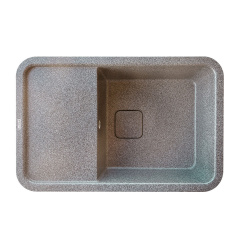Мойка гранитная для кухни Platinum 7850 CUBE матовая Серый металлик Борисполь