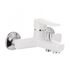 Змішувач для ванни PLAMIX Oscar-009 без шланга та лійки White (PM0025) Житомир
