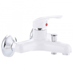 Смеситель для ванны PLAMIX AFINA-009 Белый (без шланга и лейки) (PM0565) Калуш