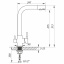 Змішувач для кухні ZERIX LR4055W-3 з виходом для питної води (ZX2643) Житомир