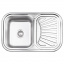 Кухонна мийка Lidz 7549 Micro Decor 0,8мм (LIDZ7549MICDEC) LIDZ7549MICDEC Полтава