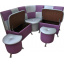 Кухонный уголок Ribeka Изабель с 2 банкетками Фиолетовый (02A01) Черкассы