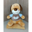 Плед - мягкая игрушка 3 в 1 Собака Smile рыжая в кофейной с голубым кофте Винница