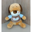Плед - мягкая игрушка 3 в 1 Собака Smile рыжая в кофейной с голубым кофте Львов