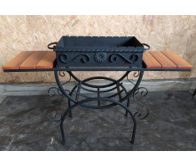 Мангал кованый со столиками и съемной жаровней GoodsMetall М34