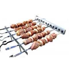 Шашличниця електрична PicNic BBQ зі стаціонарними кронштейнами лінивий шашличник (PNQ-010) Ромни