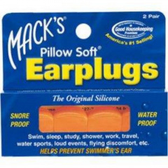 Беруші MACK`S Pillow Soft силіконові помаранчеві для дорослих 2 пари Червоноград