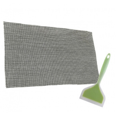 Набір антипригарний килимок-сітка для BBQ та грилю та Лопатка з антипригарним покриттям Green (n-1205) Дрогобич