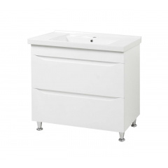 Тумба для ванної кімнати Пектораль 100 білий з умивальником Albatross (Modern Box) Тернопіль
