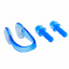 Беруші для плавання та затискач для носа у пластиковому футлярі HN-5 (силікон) Синій (PT0765) Рівне