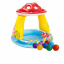 Детский надувной бассейн Intex «Грибочек», 102 х 89 см, с шариками 10 шт, тентом, подстилкой, насосом (hub_nb7prs) Чернигов