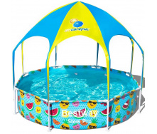 Bestway Дитячий каркасний басейн Bestway 56432 (244х51 см) з теном