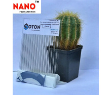 Полікарбонат стільниковий SOTON NANO прозорий 6 мм 2,1 * 6 м