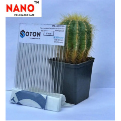 Полікарбонат стільниковий SOTON NANO прозорий 6 мм Рівне