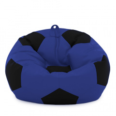 Кресло мешок Мяч Оксфорд 120см Студия Комфорта размер Большой Синий + Черный Днепр