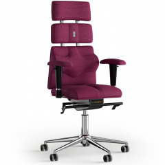 Кресло KULIK SYSTEM PYRAMID Ткань с подголовником без строчки Розовый (9-901-BS-MC-0508) Полтава