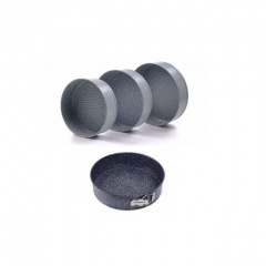 Набор форм для выпечки разъемных Con Brio СВ-539 Eco Granite DeLuxe круглые 4 шт Київ