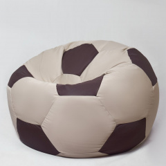 Кресло Мяч Coolki 100 см Черный с Бежевым (Оксфорд 600D PU) Тернопіль