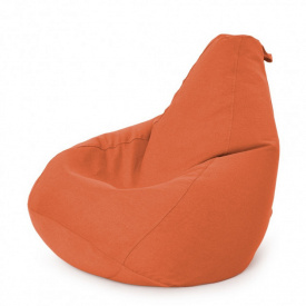 Кресло Мешок Груша Рогожка 120х85 Студия Комфорта размер Стандарт оранжевый