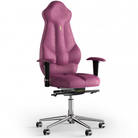 Кресло KULIK SYSTEM IMPERIAL Антара с подголовником без строчки Розовый (7-901-BS-MC-0312)