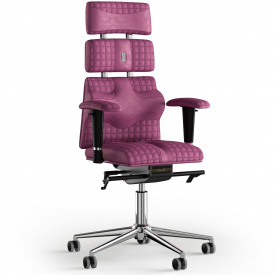 Кресло KULIK SYSTEM PYRAMID Антара с подголовником со строчкой Розовый (9-901-WS-MC-0312)