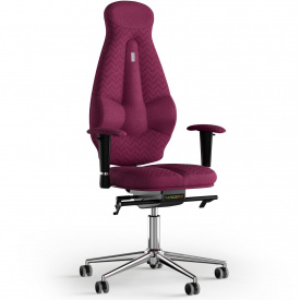 Кресло KULIK SYSTEM GALAXY Ткань с подголовником со строчкой Розовый (11-901-WS-MC-0508)