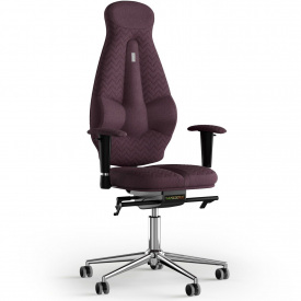 Кресло KULIK SYSTEM GALAXY Ткань с подголовником со строчкой Фиолетовый (11-901-WS-MC-0509)
