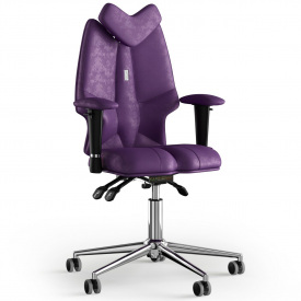 Кресло KULIK SYSTEM FLY Антара с подголовником без строчки Фиолетовый (13-901-BS-MC-0306)