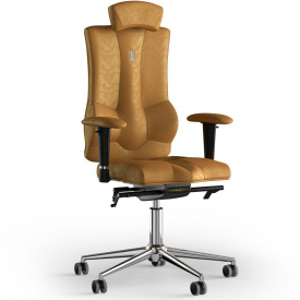 Кресло KULIK SYSTEM ELEGANCE Антара с подголовником без строчки Медовый (10-901-BS-MC-0310)