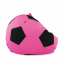 Кресло мешок Мяч Оксфорд 100см Студия Комфорта размер Стандарт Розовый + Черный Вознесенск