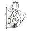 Гак зі збільшеною зівою з вушком (SL-15) Ромни