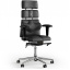 Кресло KULIK SYSTEM PYRAMID Антара с подголовником без строчки Черный (9-901-BS-MC-0301) Ізюм