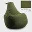 Бескаркасное кресло мешок груша Coolki XL 85x105 Хаки (Оксфорд 600D PU) Тернопіль