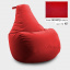 Бескаркасное кресло мешок груша Coolki XXL 90x130 Красный (Оксфорд 600D PU) Вінниця