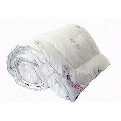 Облегченное одеяло премиум Лебяжий Пух ViLur 140x205 Полуторный Микрофибра Белый Кропивницький